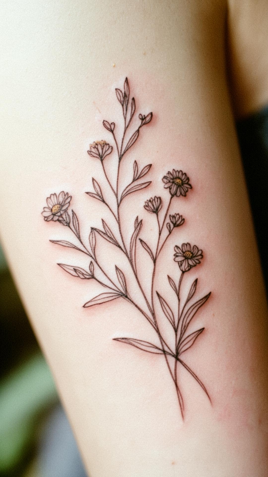 n°61 — wild daisies · upper arm